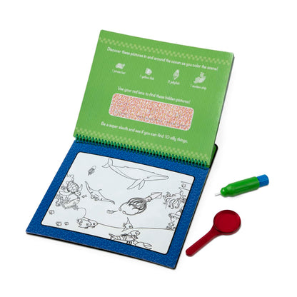 Melissa & Doug Water Wow! Animal Antics Deluxe Water-Reveal Pad - On The Go Travel Activity