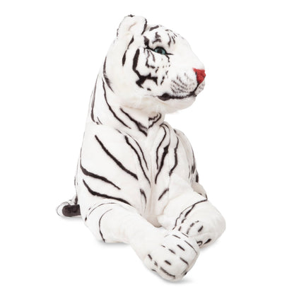 Melissa & Doug White Tiger Giant Stuffed Animal