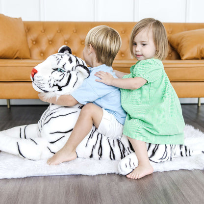 Melissa & Doug White Tiger Giant Stuffed Animal