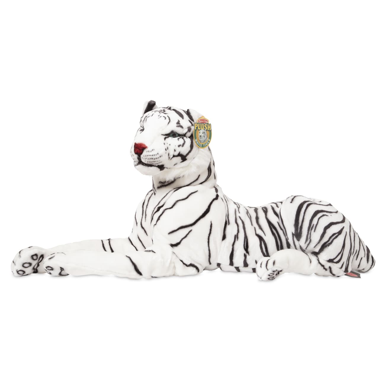 Melissa & Doug White Tiger Giant Stuffed Animal