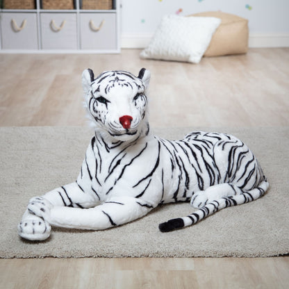 Melissa & Doug White Tiger Giant Stuffed Animal