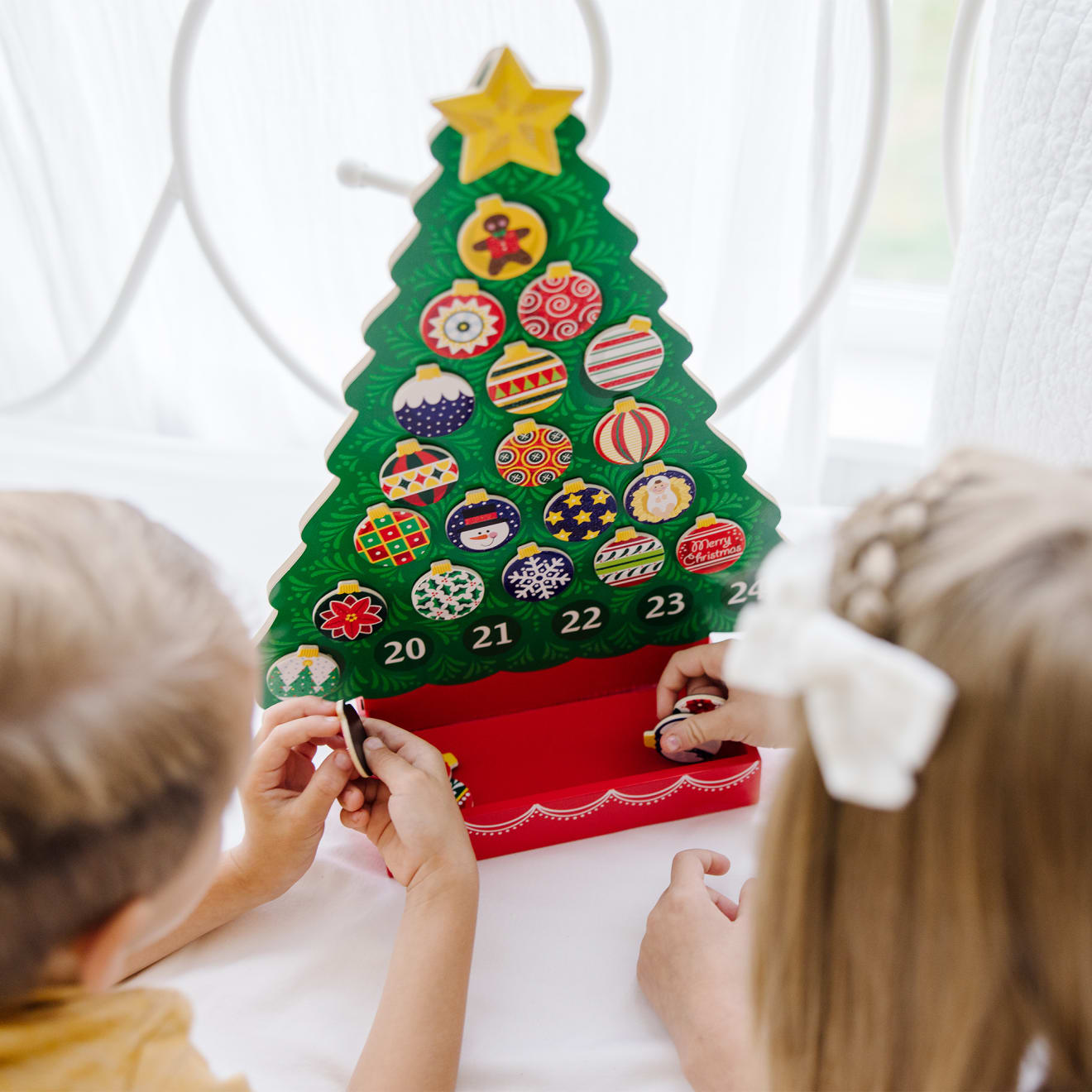Melissa & Doug Countdown To Christmas Wooden Religious Advent Calendar