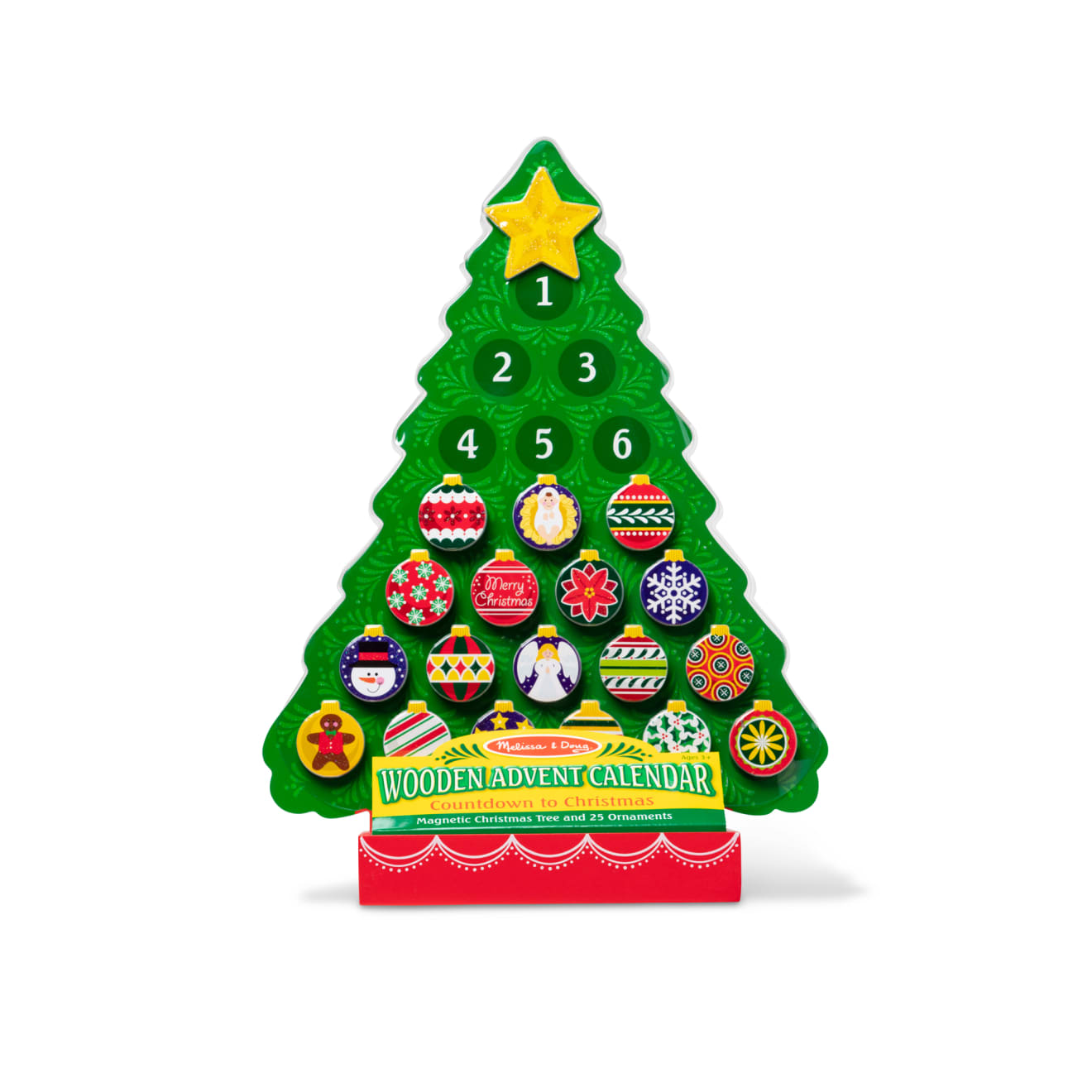 Melissa & Doug Countdown To Christmas Wooden Religious Advent Calendar