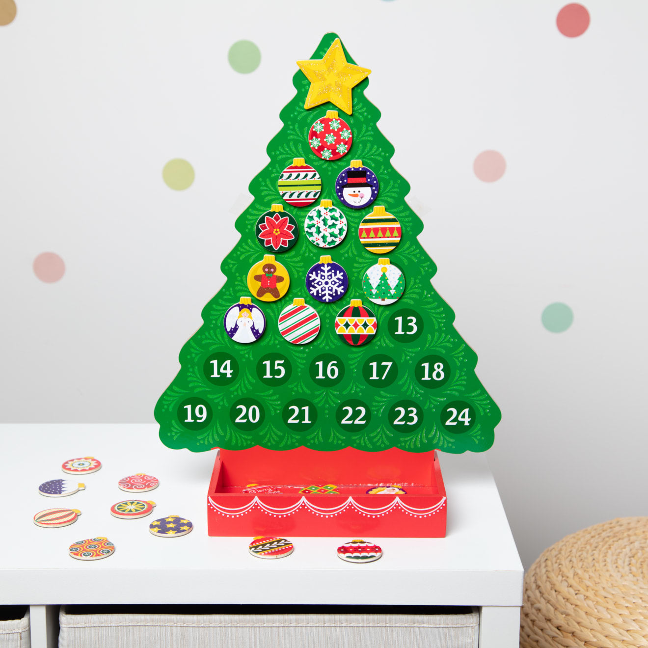 Melissa & Doug Countdown To Christmas Wooden Religious Advent Calendar