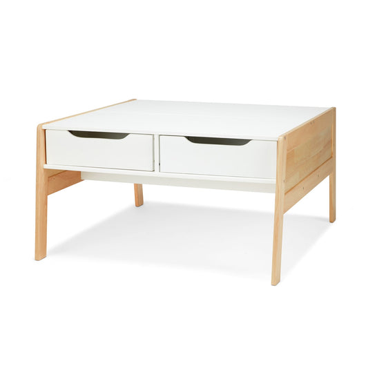 Melissa & Doug Wooden Art & Activity Table With Bins