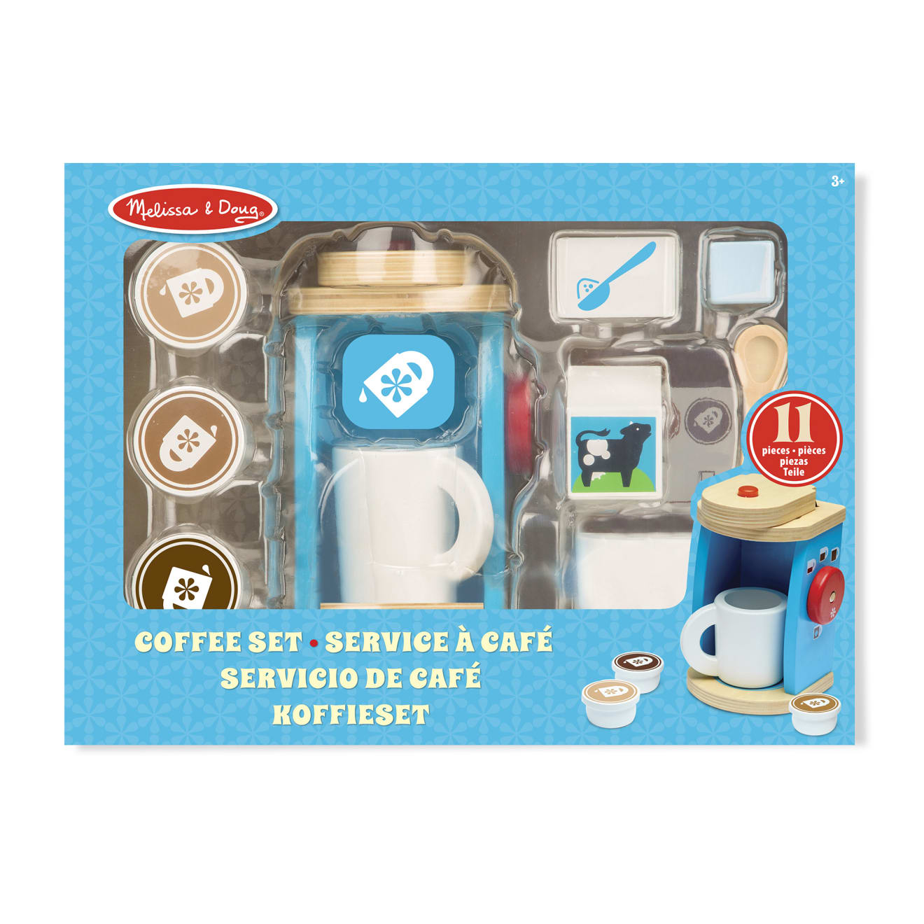 Melissa & Doug Wooden Brew & Serve Coffee Set