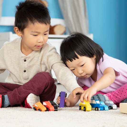 Melissa & Doug Wooden Cars Set - 9 Pieces