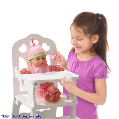 Melissa & Doug Wooden Doll High Chair