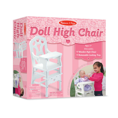 Melissa & Doug Wooden Doll High Chair