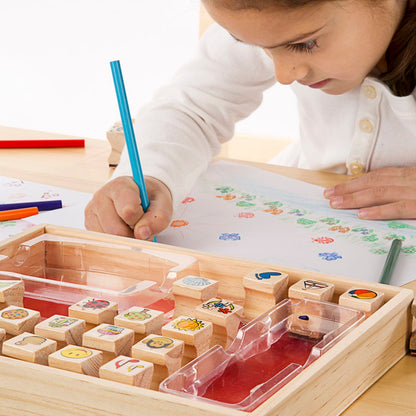 Melissa & Doug Wooden Favorite Things Stamp Set