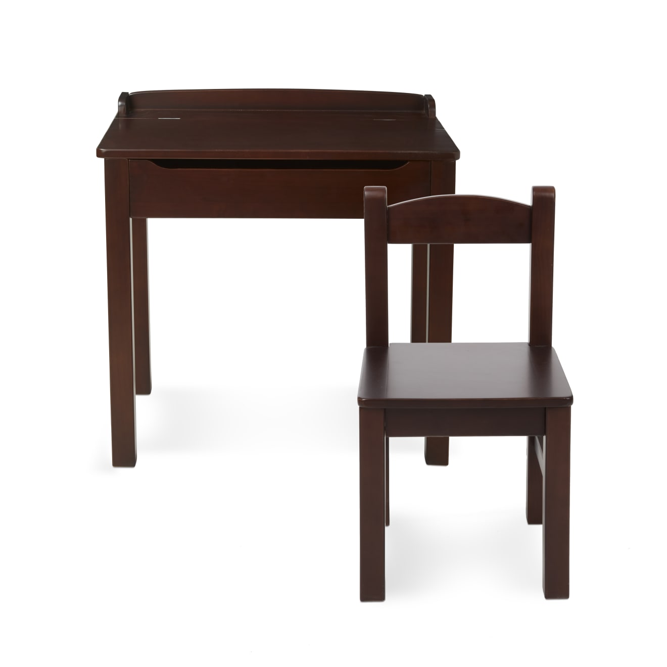 Melissa & Doug Child's Lift-Top Desk & Chair - Espresso