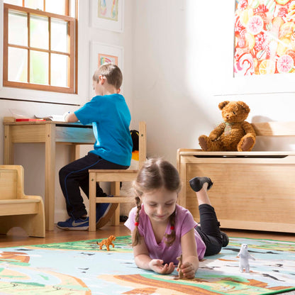 Melissa & Doug Child's Lift-Top Desk & Chair - Honey