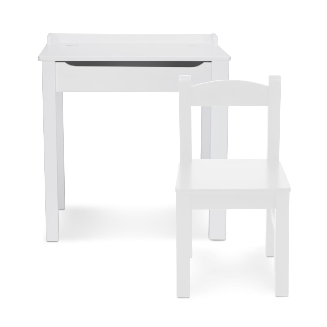 Melissa & Doug Child's Lift-Top Desk & Chair - White