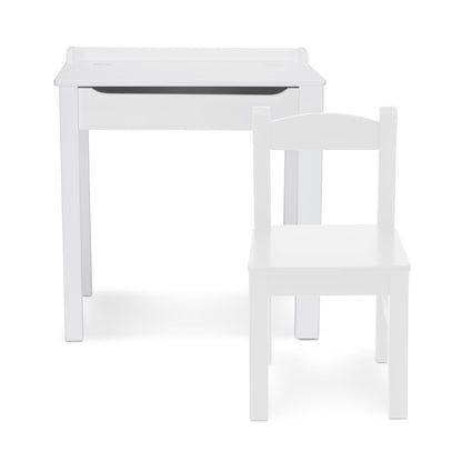 Melissa & Doug Child's Lift-Top Desk & Chair - White