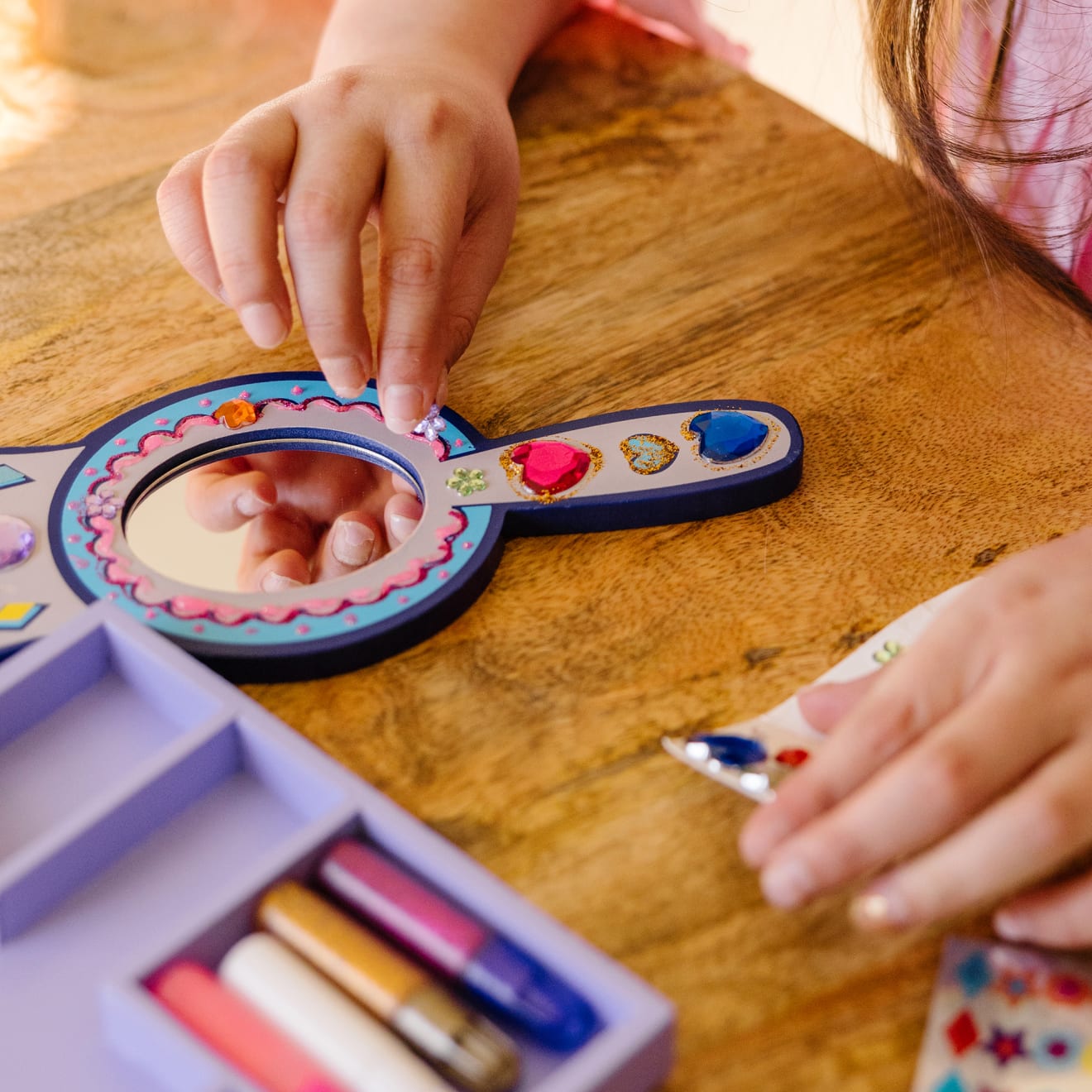 Melissa & Doug Decorate-Your-Own Wooden Princess Mirror