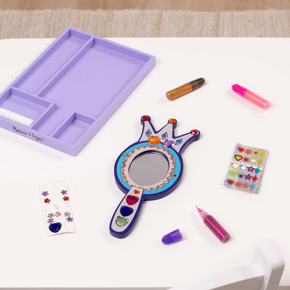 Melissa & Doug Decorate-Your-Own Wooden Princess Mirror