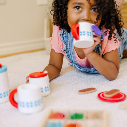 Melissa & Doug Wooden Steep & Serve Tea Set