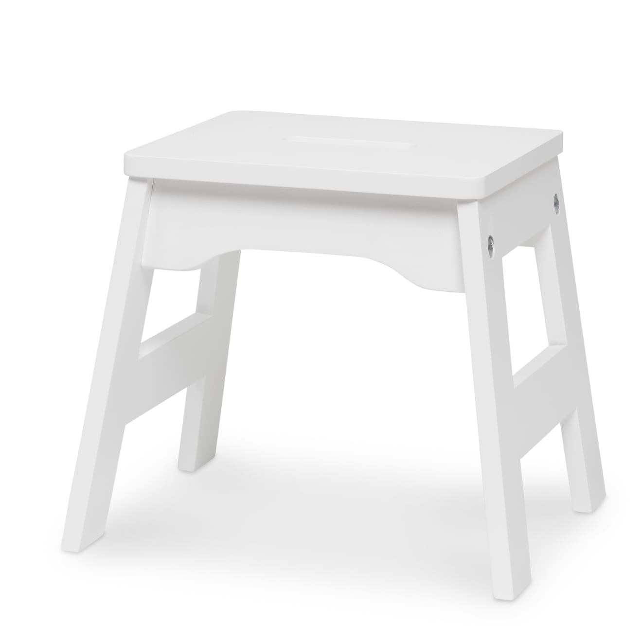 Melissa & Doug Wooden Stools - Set Of 2 (White)