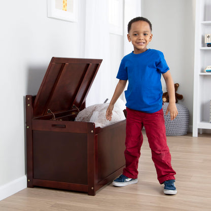 Melissa & Doug Wooden Toy Chest (Espresso)