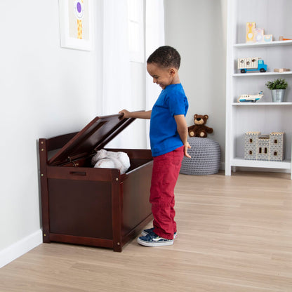 Melissa & Doug Wooden Toy Chest (Espresso)