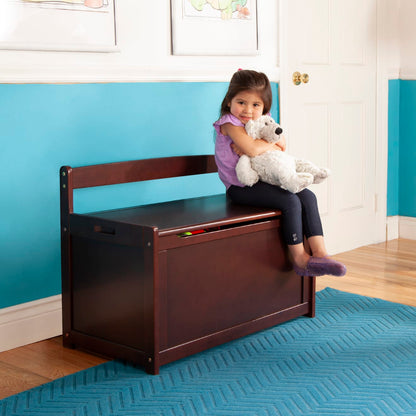 Melissa & Doug Wooden Toy Chest (Espresso)