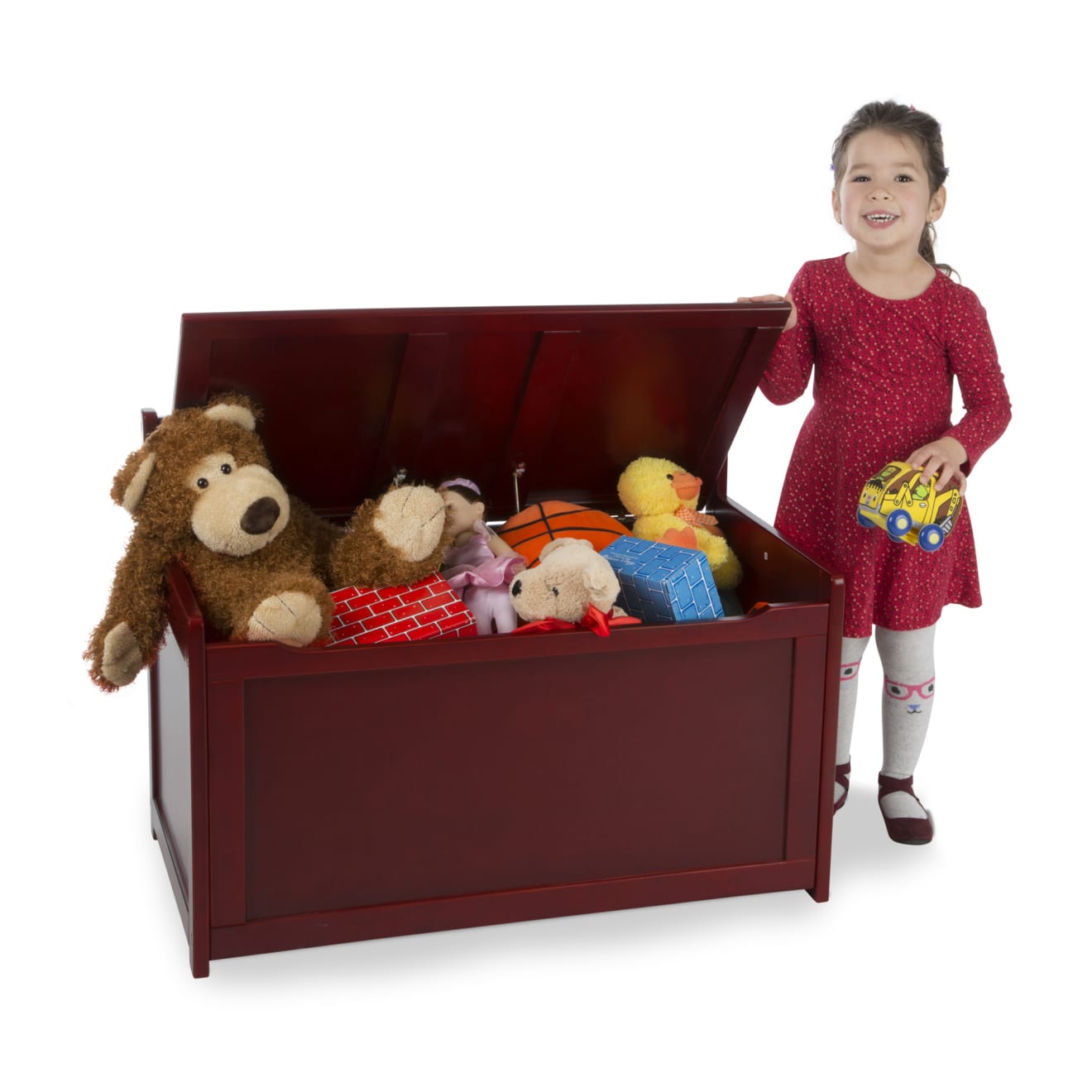 Melissa & Doug Wooden Toy Chest (Espresso)
