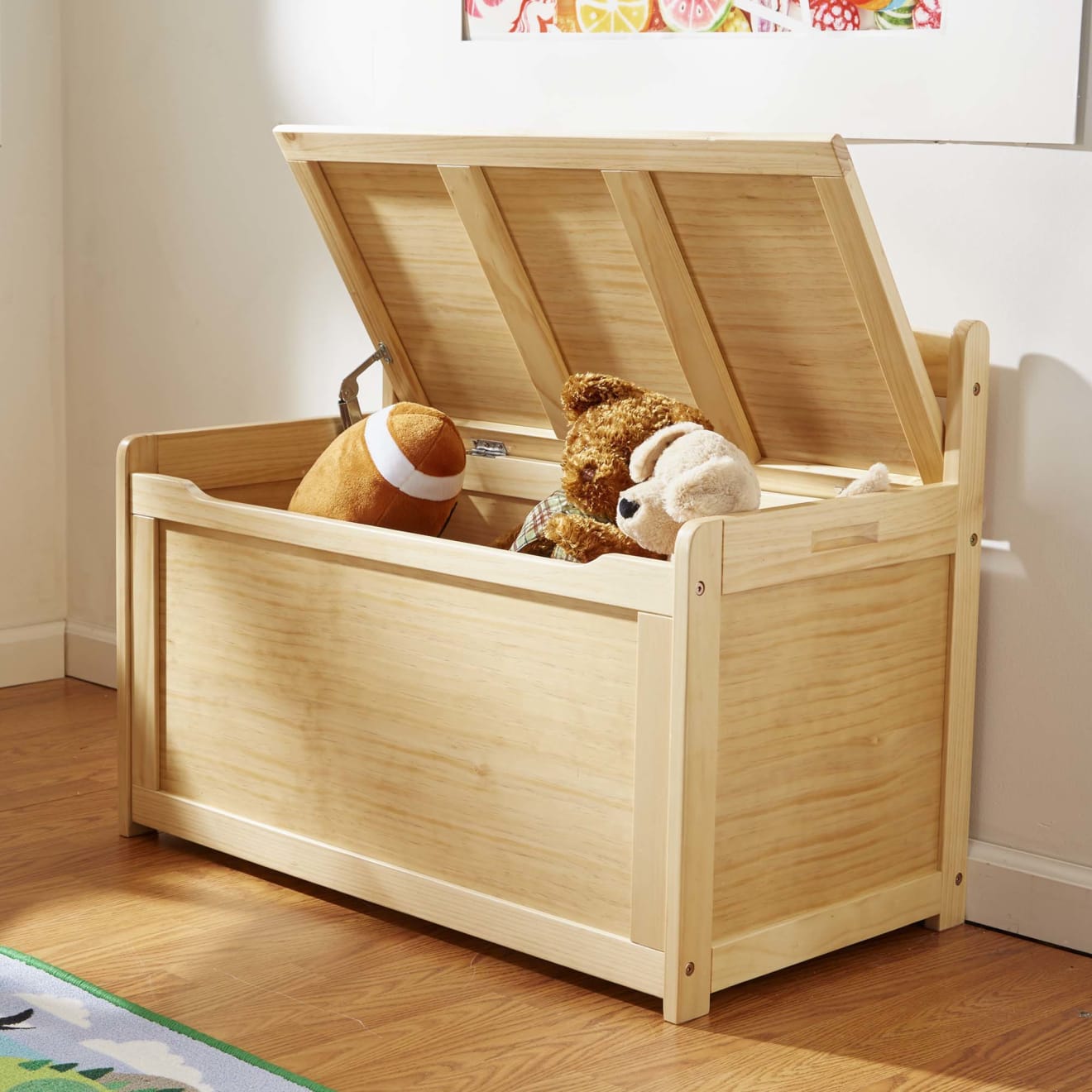 Melissa & Doug Wooden Toy Chest (Honey)