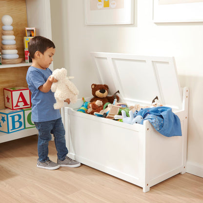 Melissa & Doug Wooden Toy Chest (White)