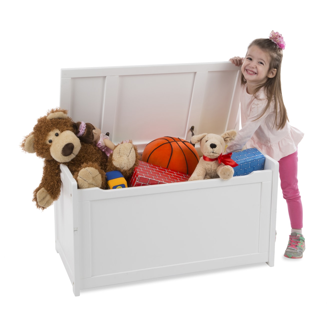 Melissa & Doug Wooden Toy Chest (White)